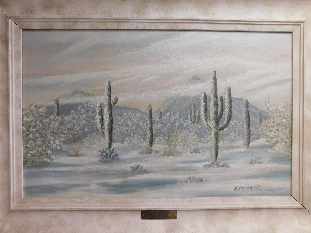Harold Diggins Cactus Painting